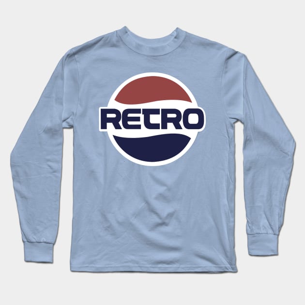 Retro logo for nostalgic 70s and 80s style Long Sleeve T-Shirt by DaveLeonardo